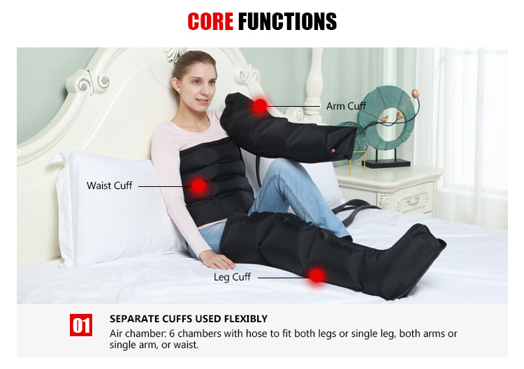 Physical Therapy Air Compression Massager Foot Compression Machine Recovery Boots