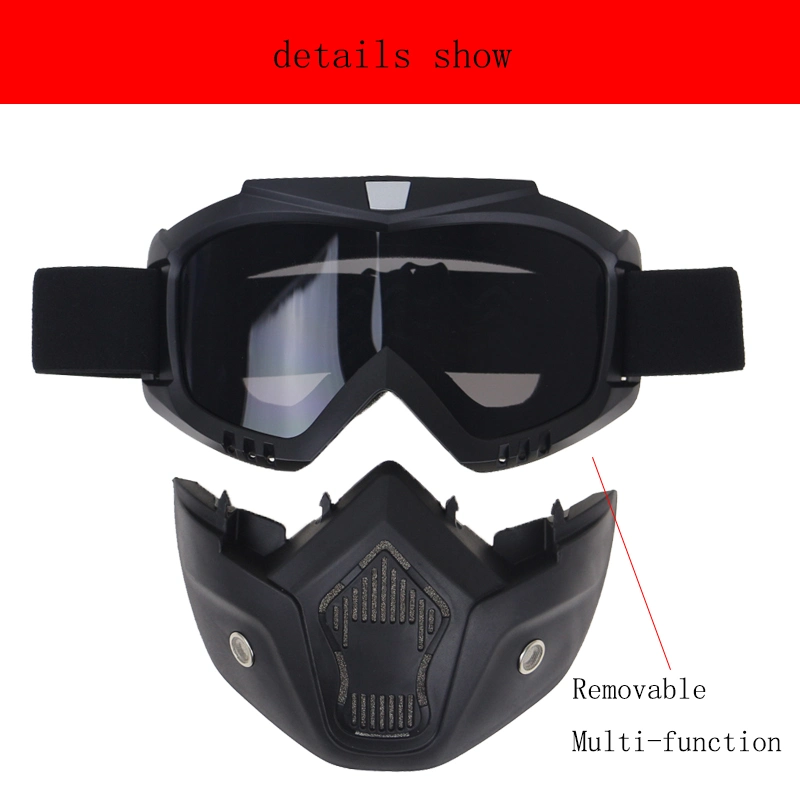 Motorcycle Goggles with Mask for Masque Motocross Men Women Outdoor Riding Windproof off Road Helmets Mask Goggles