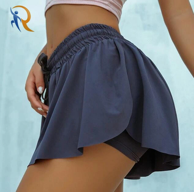 Quick Dry Shorts Gym Loose Sport Shorts Breathable Yoga Shorts 2 in 1 Rtm-279
