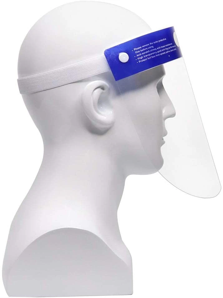 Men Women Safety Face Shield Reusable Full Face Transparent Breathable Visor Windproof Dustproof