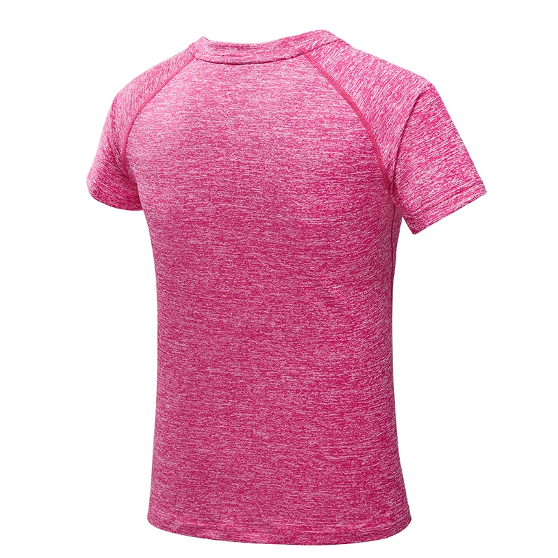 Quick Drying Women's T-Shirt Round Collar Breathable Sport Gym T Shirts