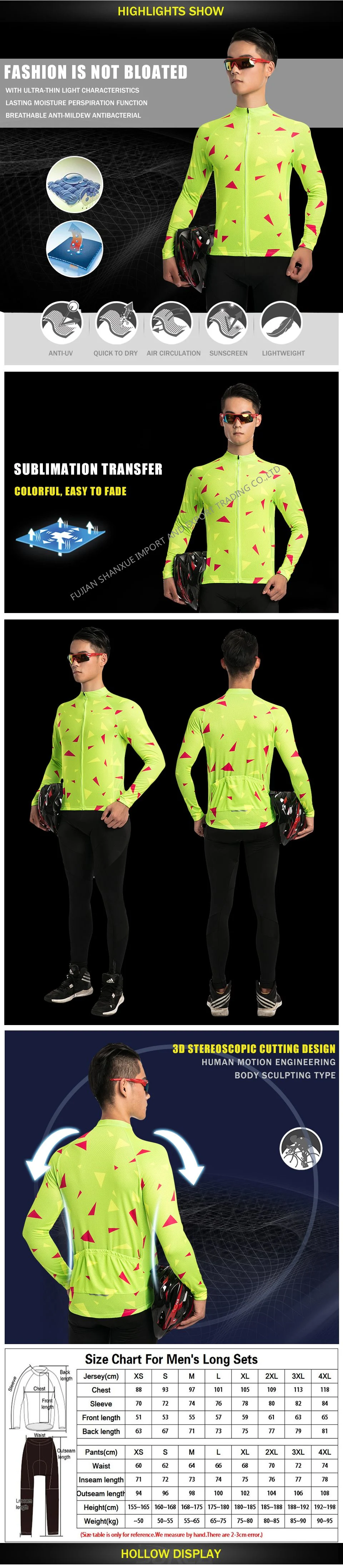 Manufacturer Wholesale Team Custom Men Cycling Jersey Breathable Bicycle Clothing Sports Wear