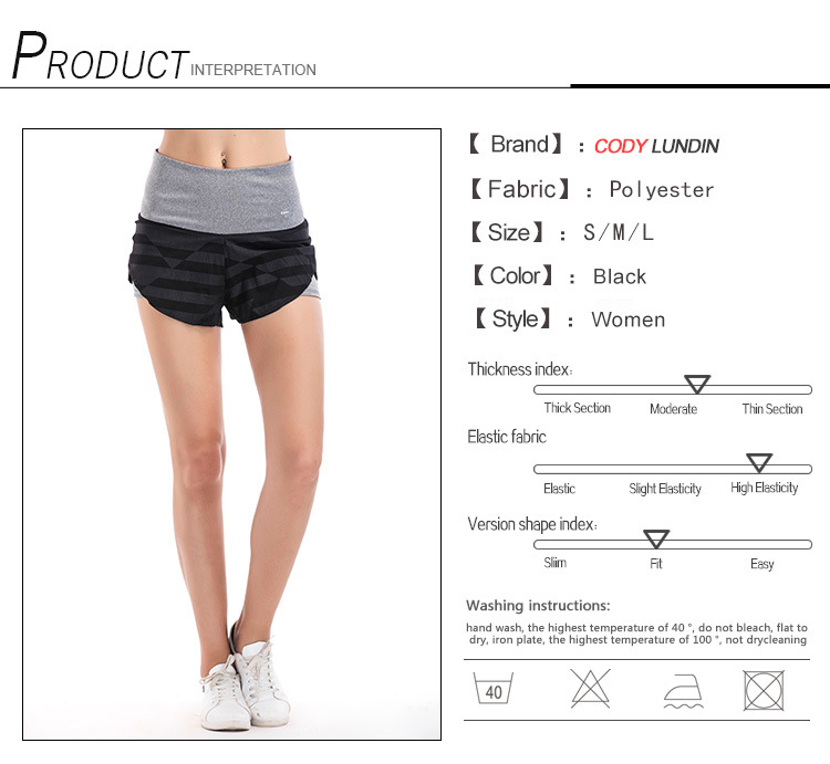 Cody Lundin Wholesale Sports Wear Womens Breathable Nylon Sports Shorts