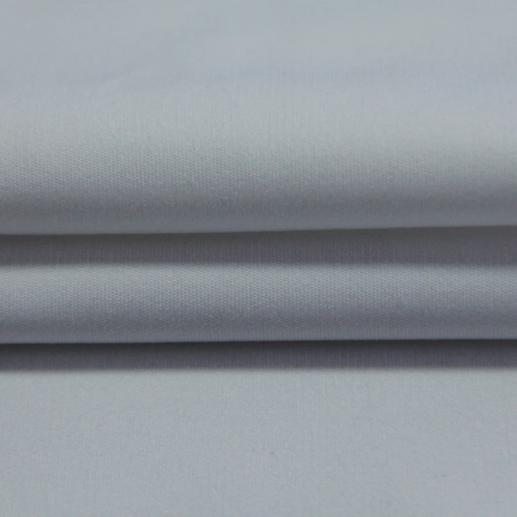 Polyester/Spandex Interlock Fabric with 265GSM Weft Knitted Plain Dyed for Sportswear/Leggings/Yoga Wear/T-Shirt/Fitness