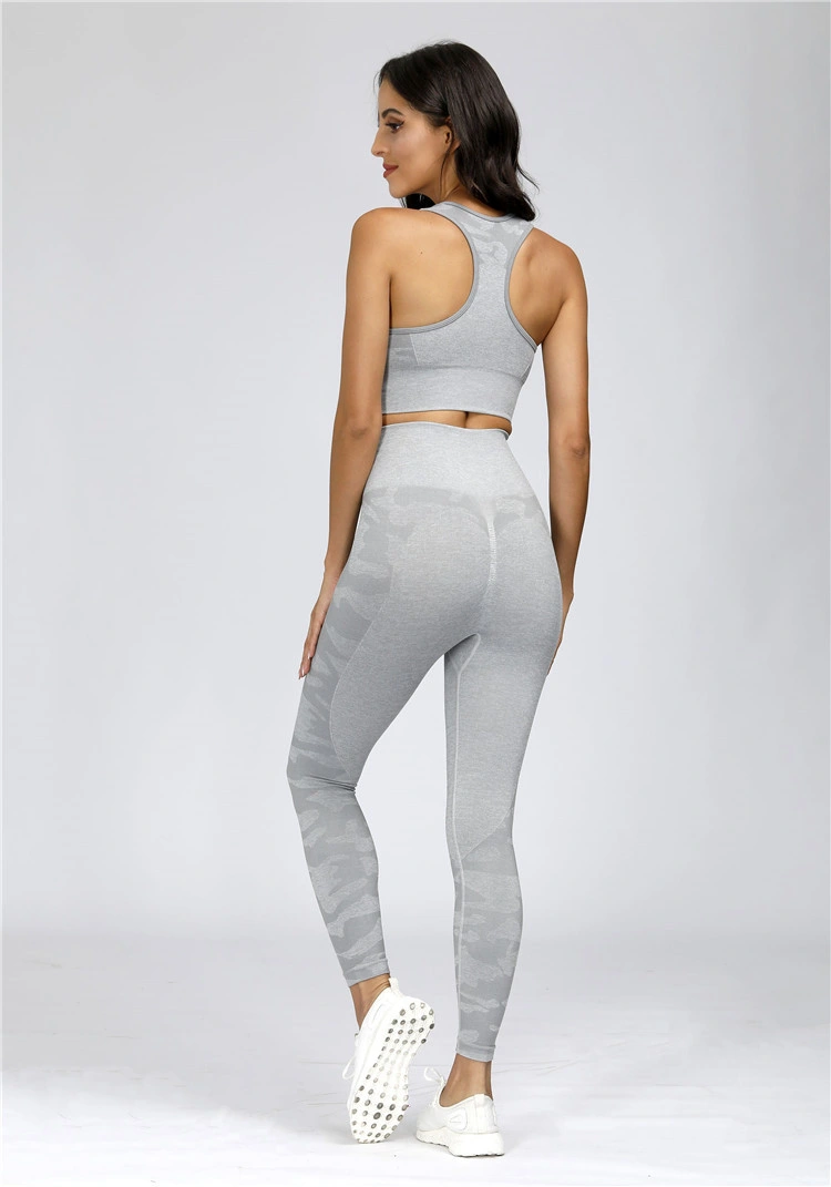 Fitness Suit Leopard Print Sports Women's Yoga Clothes Seamless Yoga Wear 2021