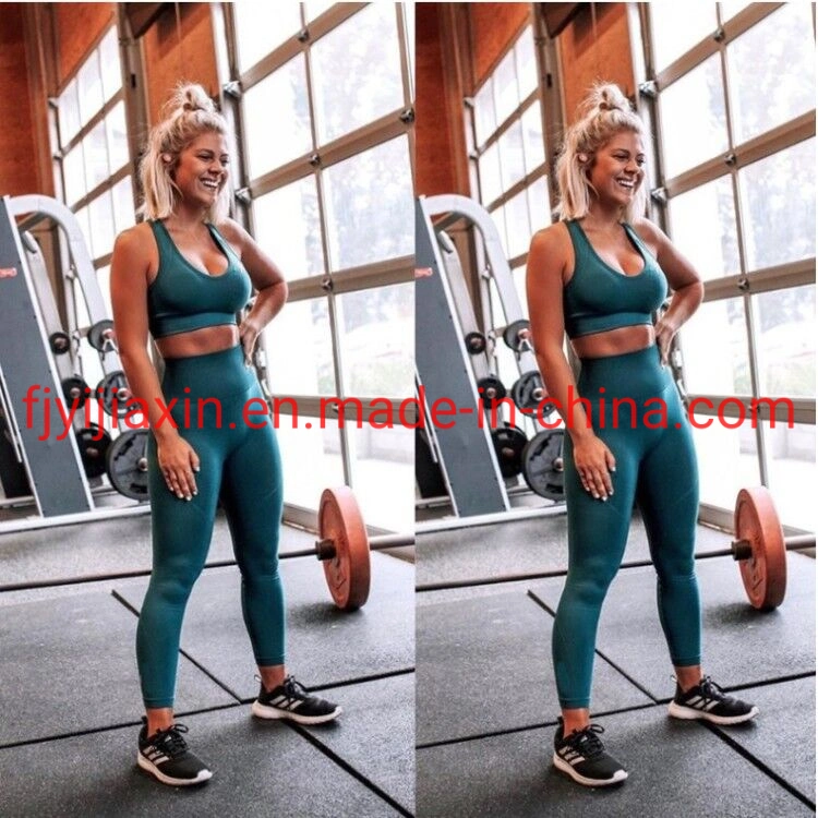 Sports Fitness Suit Seamless Shark Leggings Strappy Sports Bra Yoga Set Sportswear Workout Gym Clothing