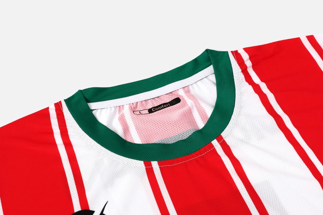 Best Selling Vertical Striped Soccer Jersey Set