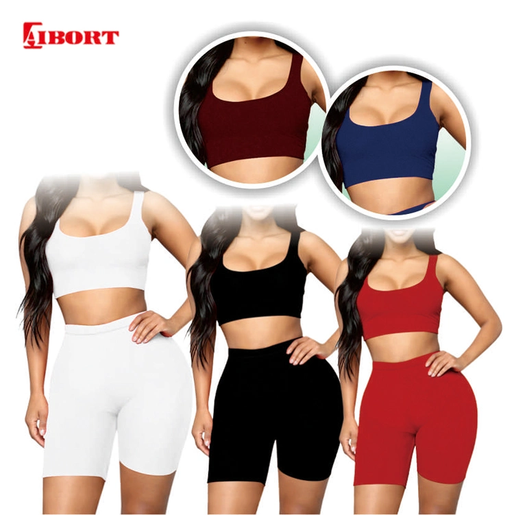 Aibort Workout Outfit for Women Two Piece Long Sleeve Seamless Yoga Gym Set (YG-202106)