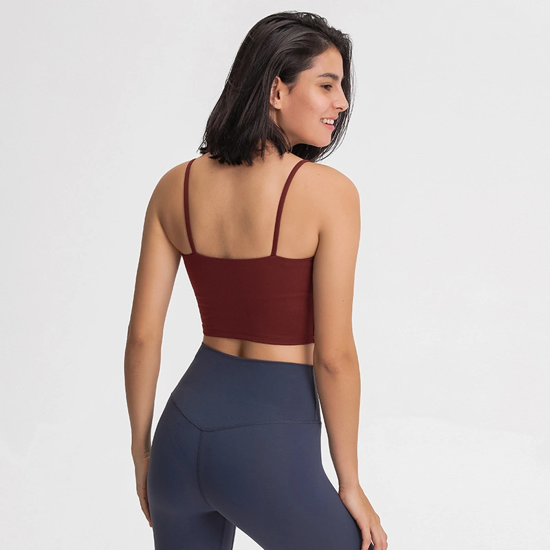 2021 Sexy Strappy Yoga Top with Beautiful Back and Halter Yoga Clothes
