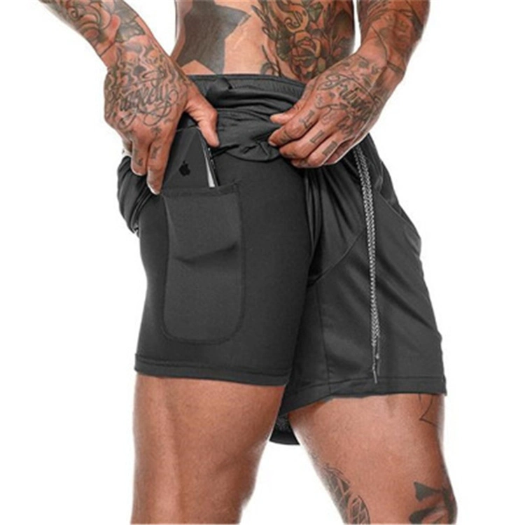 Mens Fitness Workout Short Sports Running Shorts Wholesale Gym Wear Cross Fit Shorts with Inner Compression Shorts for Men