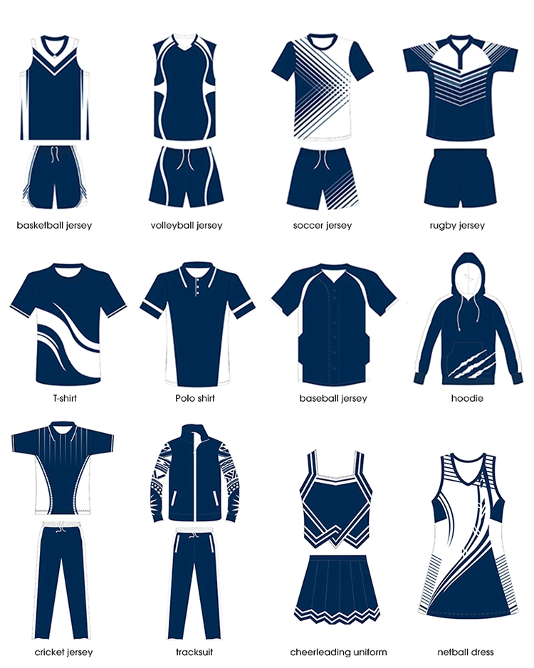 Healong Newest Design of Rugby Jerseys Sublimation Team Uniforms