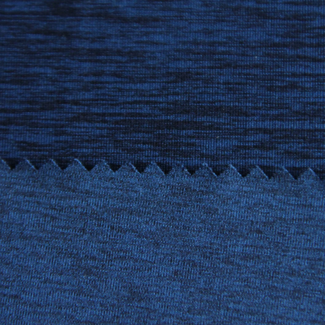 Polyester/Spandex Melange Fabric with 170GSM Weft Knitted Single Jersey for Sportswear/Leggings/Yoga Wear/T-Shirt/Fitness