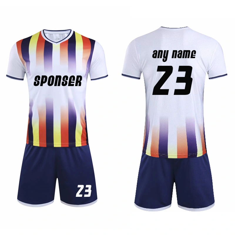 Wholesale Custom Team Sublimated Football Soccer Jersey Shorts Set Shirt