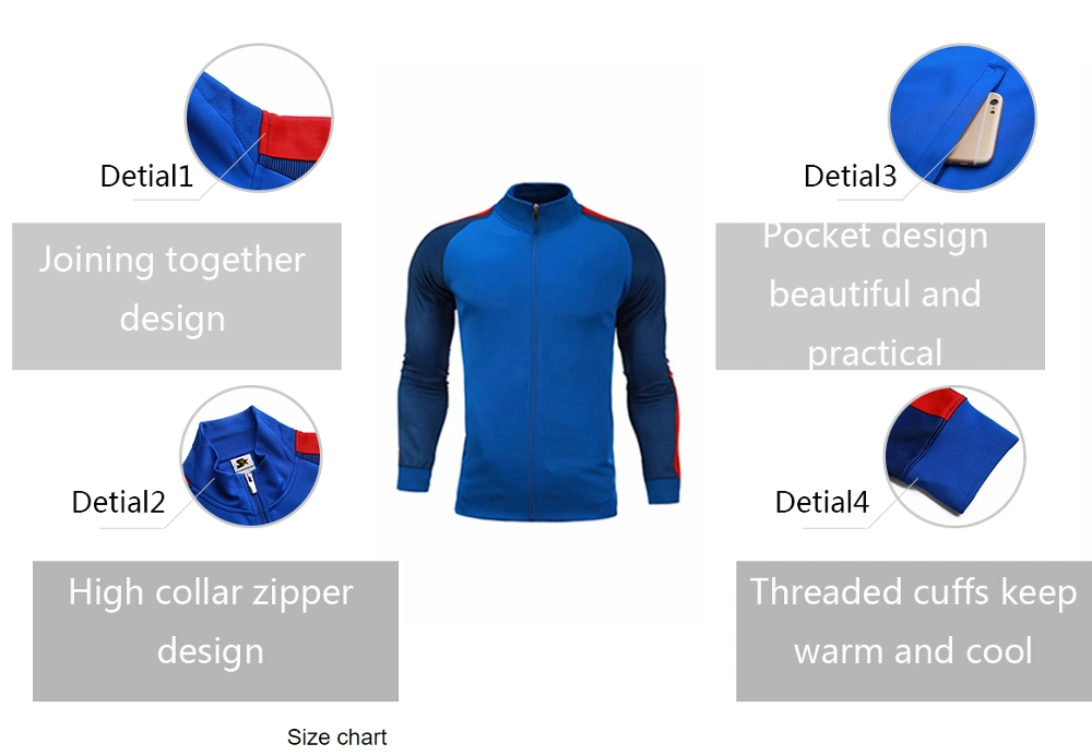 Mens Running Sports Jersey Wear Clothes Tracksuit for Running Jacket