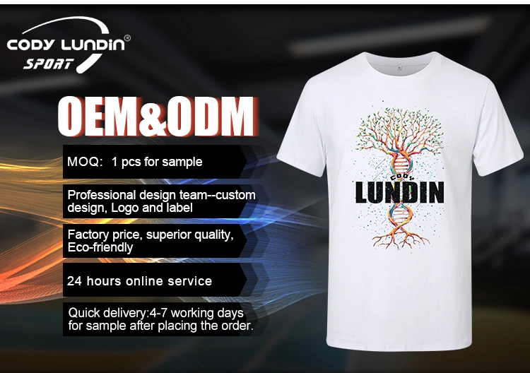 Cody Lundin Muscle Fit Gym Activewear T Shirt Workout Fitted T Shirts for Men Soft Cotton Custom Sport Mens Sportswear Fitness Tshirt