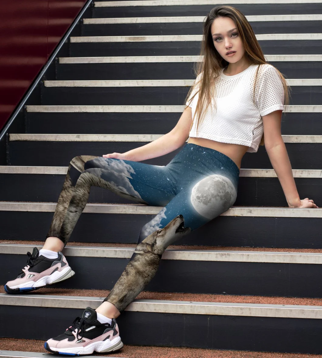 Custom Sports Wear Printed Yoga Leggings Wholesale Patterned Leggings for Women Fitness
