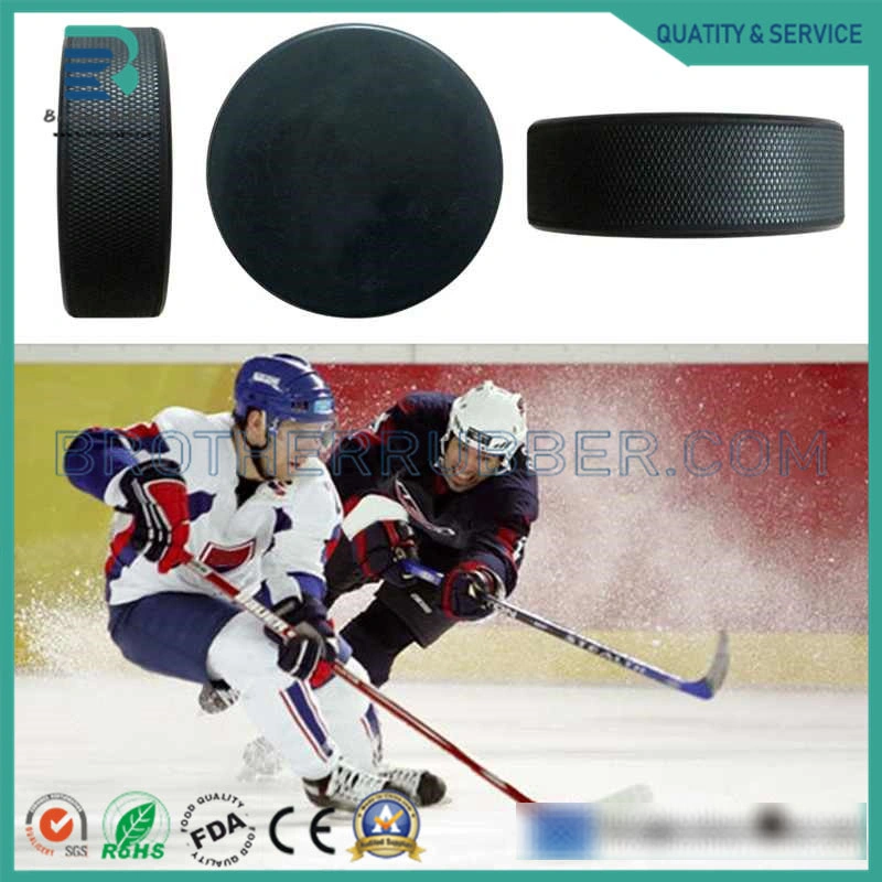 Professional Ice Hockey Puck Custom Logo Printing Rubber Ice Hockey Puck