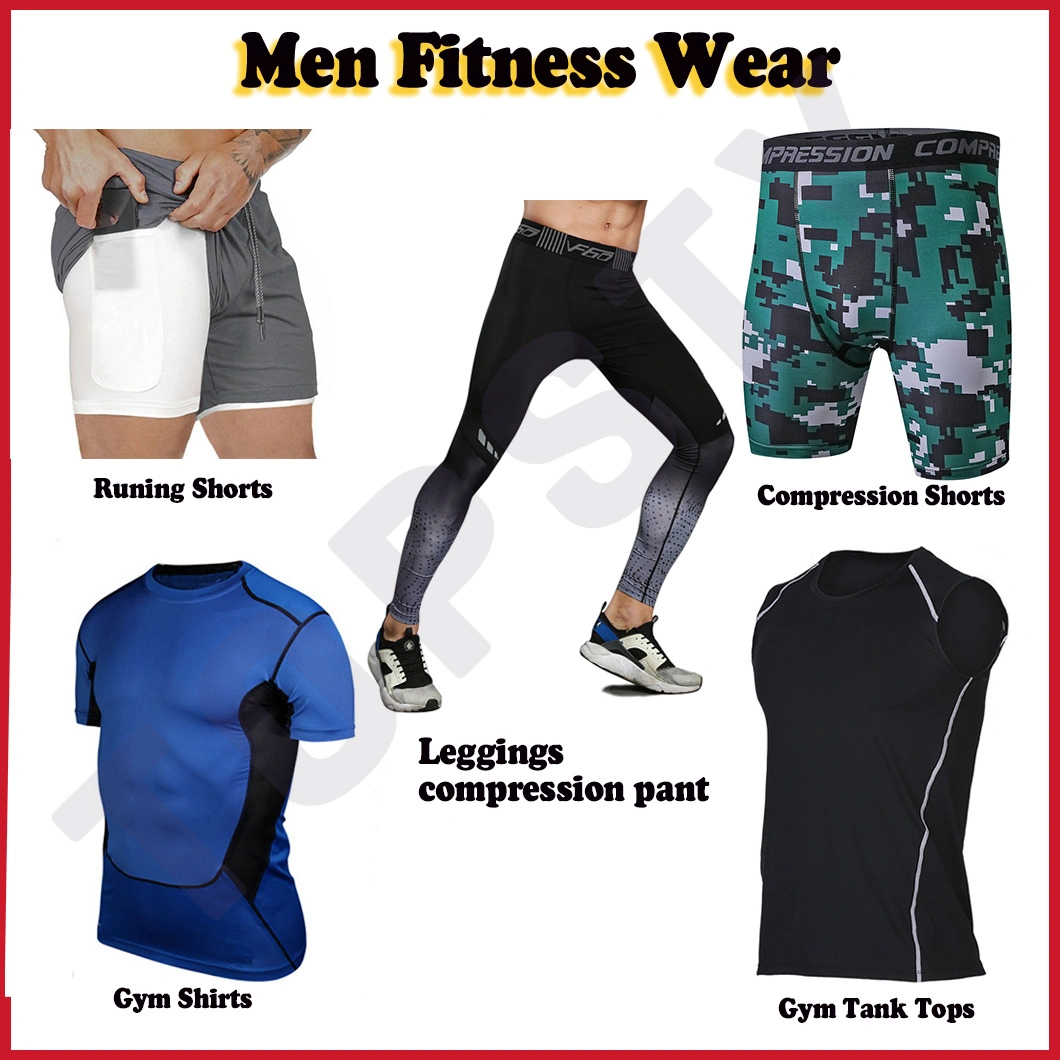 Custom Fitness Clothing Men Elastic Sleeveless Sports Compression Vest