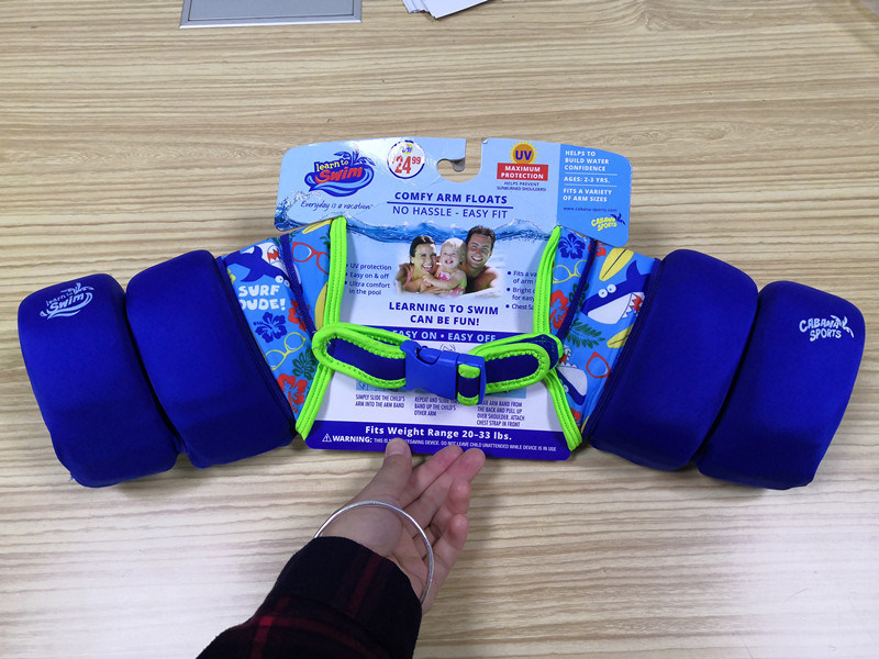 Kids Swim Life Jacket Toddler Foldable Swim Training Aids Swim Vest Arm Wings for Boys Girls