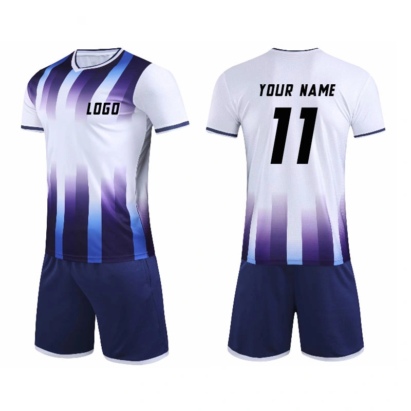 Wholesale Custom Team Sublimated Football Soccer Jersey Shorts Set Shirt