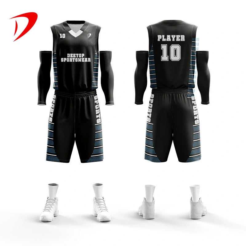 Basketball Jersey 100% Polyester Fabric Sports Cheap Wear Sublimation Sportswear Clothing Clothes Custom Men's Latest Best Basketball Jersey Design