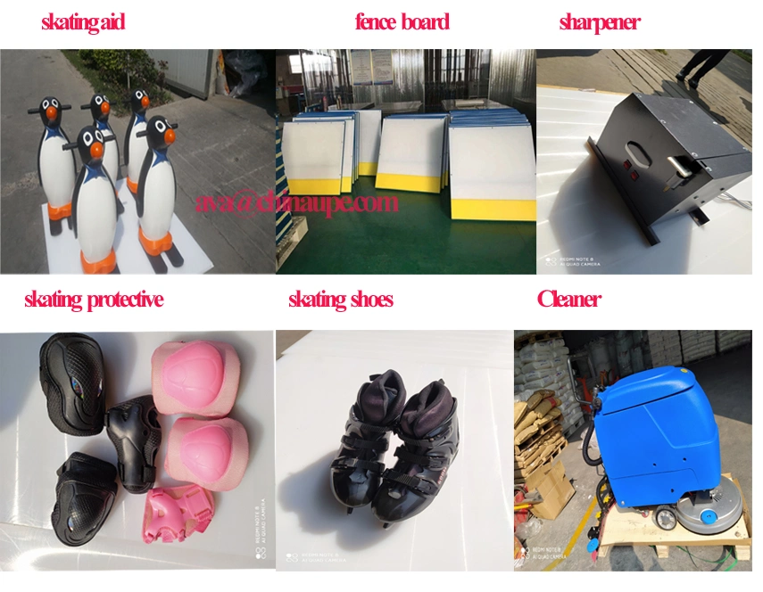 China Factory Wear Resistant Mobile Artificial Ice Hockey Floor Tiles with Excellent Sliding Surface