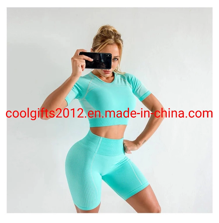 2 Pieces Workout Set Sport Running Fitness Exercise Gym Athletic Tracksuits Sportswear Activewear Yoga Outfits