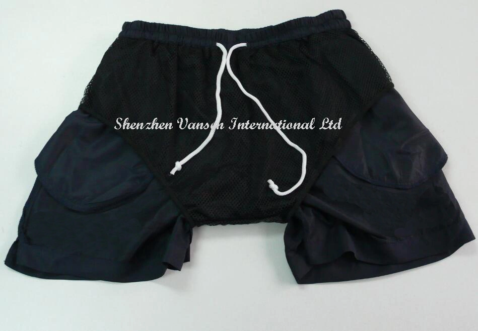 Dark Blue Breathable Gym Shorts for Boy-School Uniform