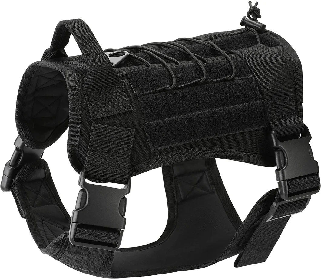 Military Training Vest Harness Comfortable Adjustable Nylon Dog Vest