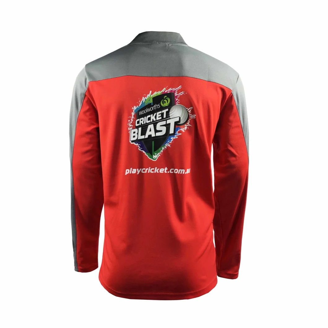 Hot Selling Custom Team Sportswear Polyester Cotton Mens Cricket Polo Shirts