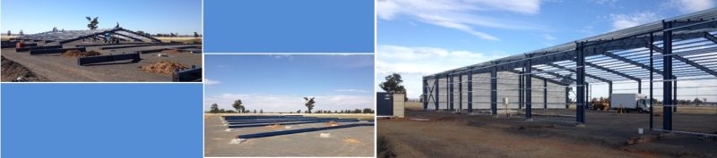 light Weight Built-up Steel Buildings for Warehouse Factory and Workshop