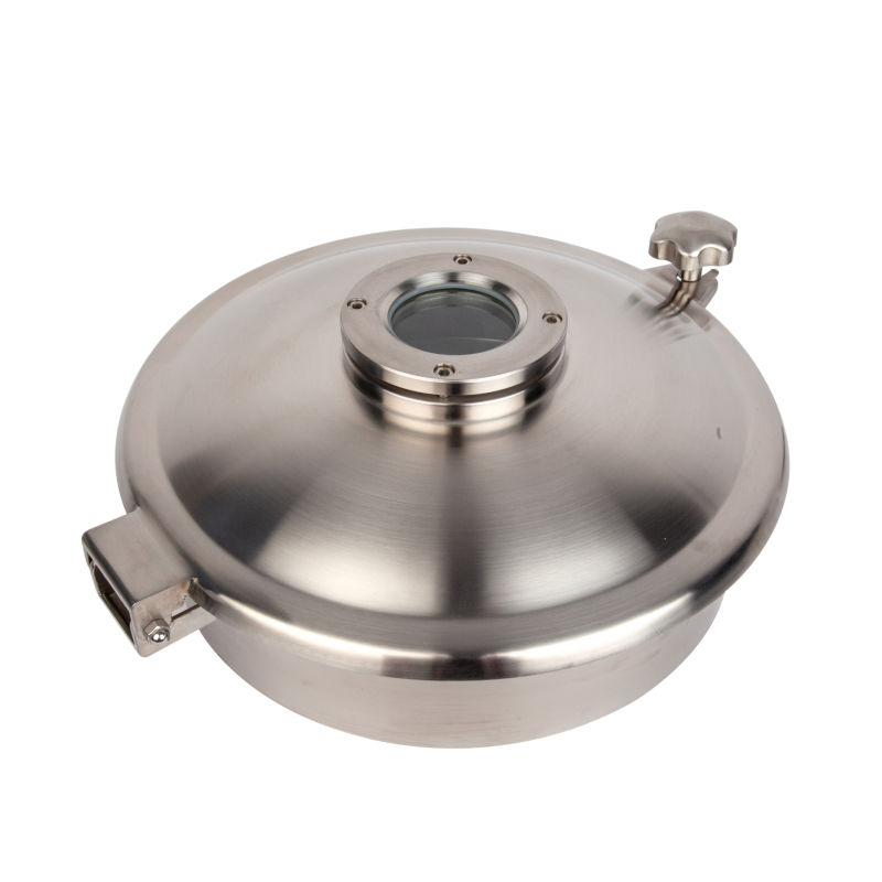 D400 Stainless Stainless Manhole Tank Covers with Sight Glass