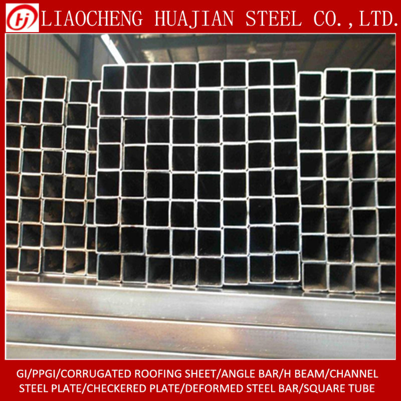 Galvanized Iron Metal Steel Carbon Pipe ERW Welded Hollow Section Square Tube