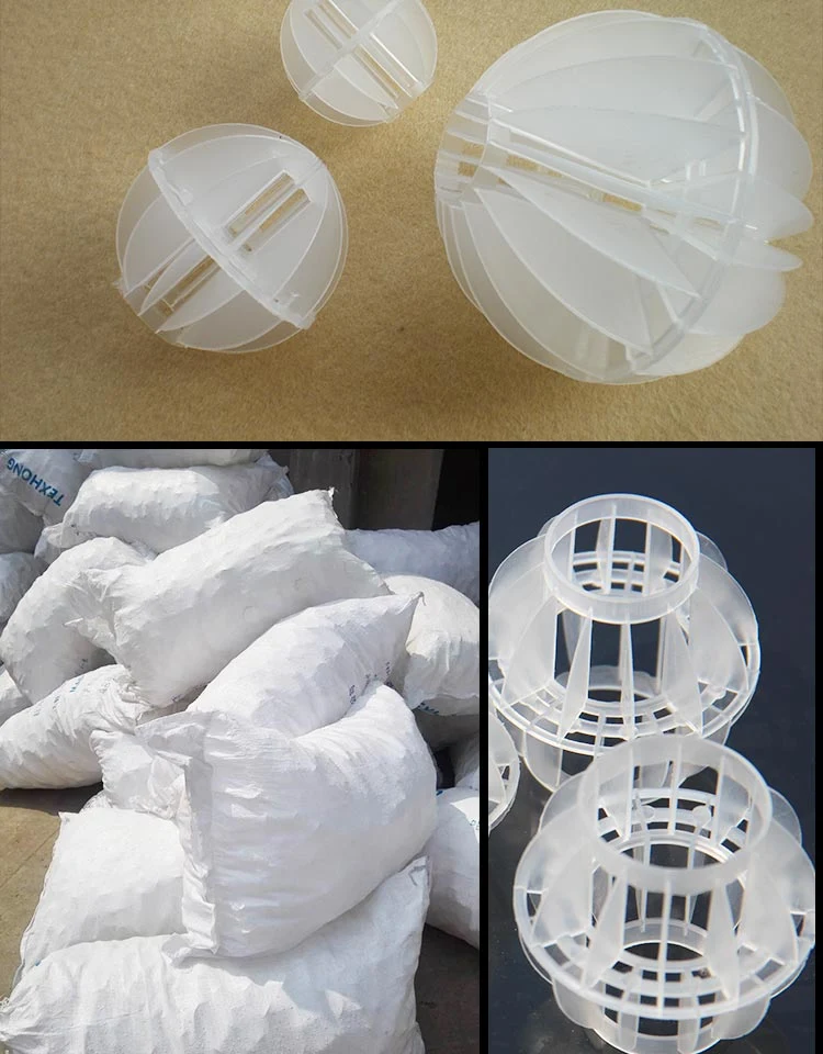 25mm 38mm 50mm 76mm Tower Packing Hollow Plastic Polyhedral Ball