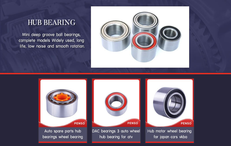 Penso Wheel Bearing Dac28530037 Hot Sale Auto Bearing Tapered Roller Bearing