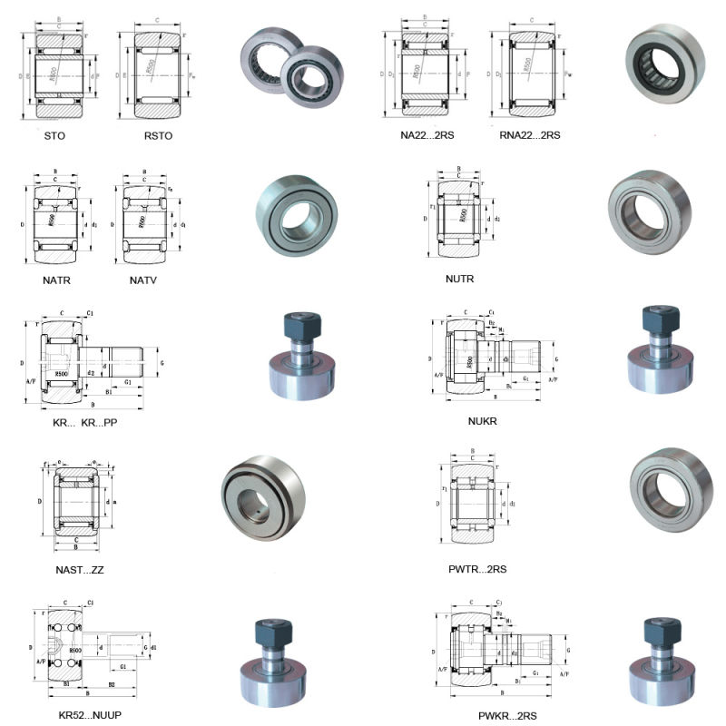 Track Roller Bearing Supporting Roller Bearing Cam Follower Natr Natv