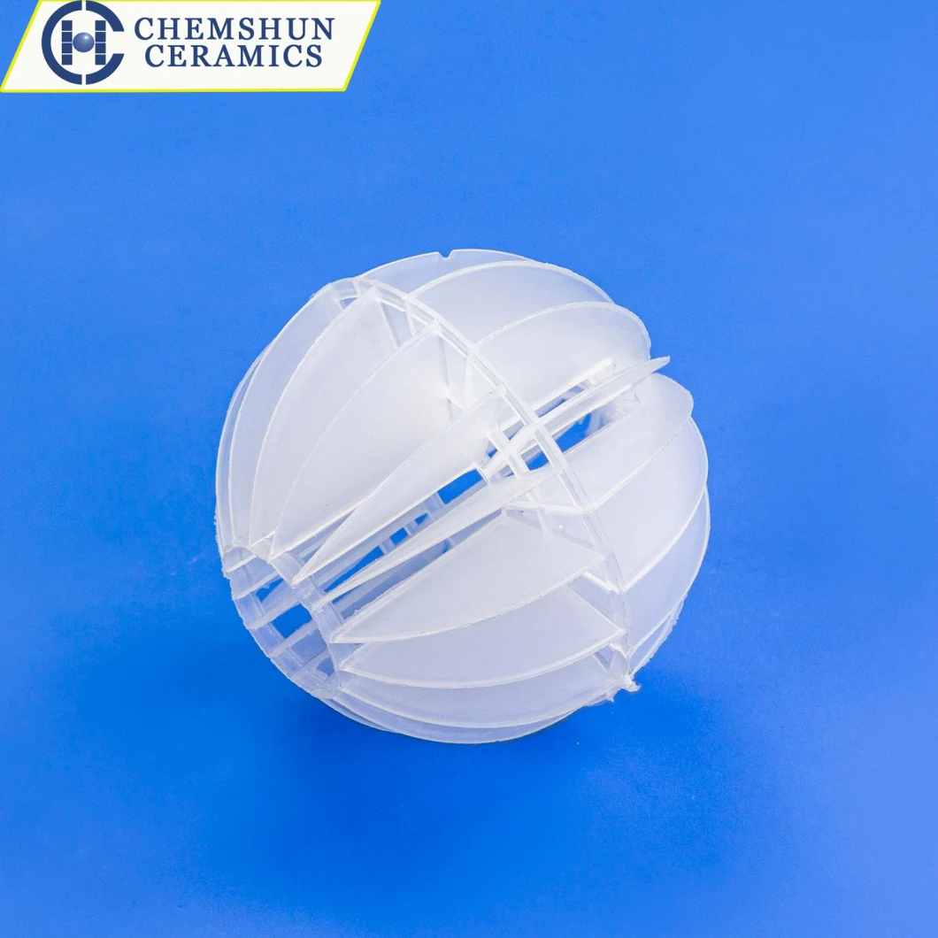 PP PVC Plastic Polyhedral Hollow Ball as Random Packing for Purification Towers and Water Treatment