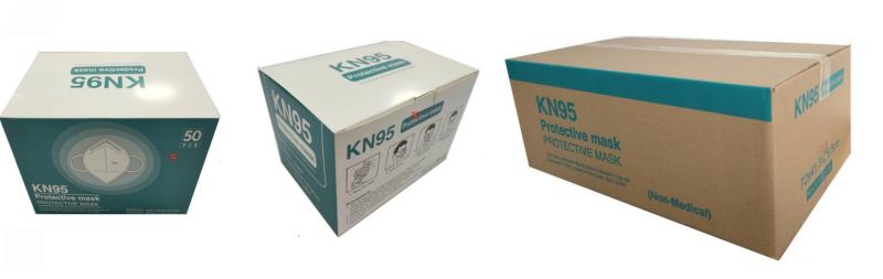 Large Stock Factory Directly Wholesale 5 Layers Disposable Non Woven KN95 Protective Face Mask