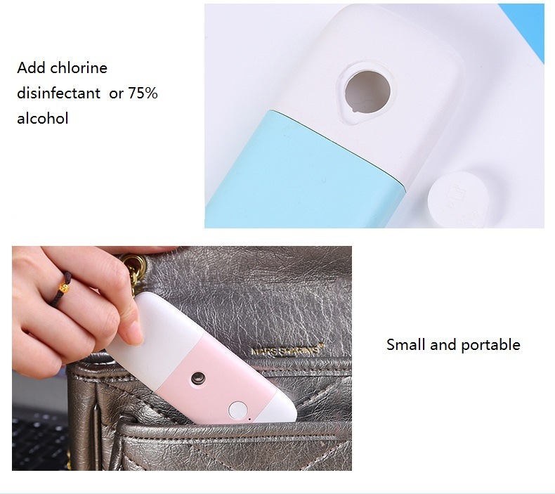 Portable Mini USB Disinfection Sprayer Infrared Induction Hand Sterilizer in Stock Factory