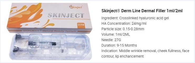 Skinject 2ml Deep High Quality Hyaluronic Acid Dermal Injection Filler Ha 2ml Deep Nose Chin Cheek