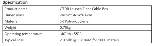 OTDR Launch Fiber Box Launch Box Cable OTDR Launch Cable Box