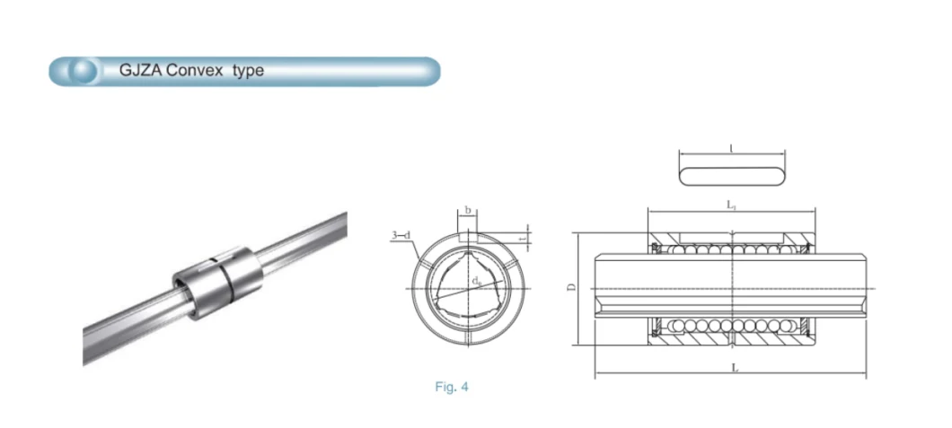 Hot Sale 100cr6 Material Solid Hollow 25mm Ball Spline Shaft for CNC Machine