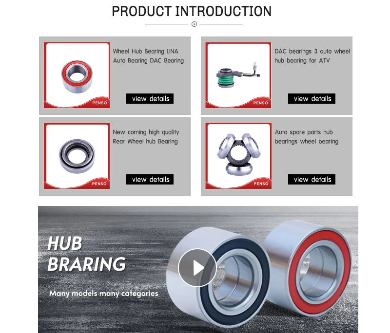 Penso Taper Roller Bearing High Precision 30200 Single Row Needle Roller Bearing Spherical Roller Bearing