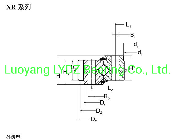 Special Slewing Bearing for Machine Tool Spindle of Model 16328001