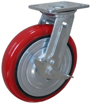 Durable 8 Inch Double Ball Bearing Stainless Steel Caster