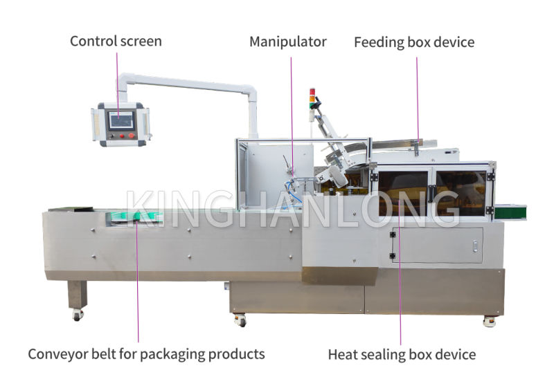 Kinghanlong Hot Automatic Bearing Box Pillow Carton Packing Machine
