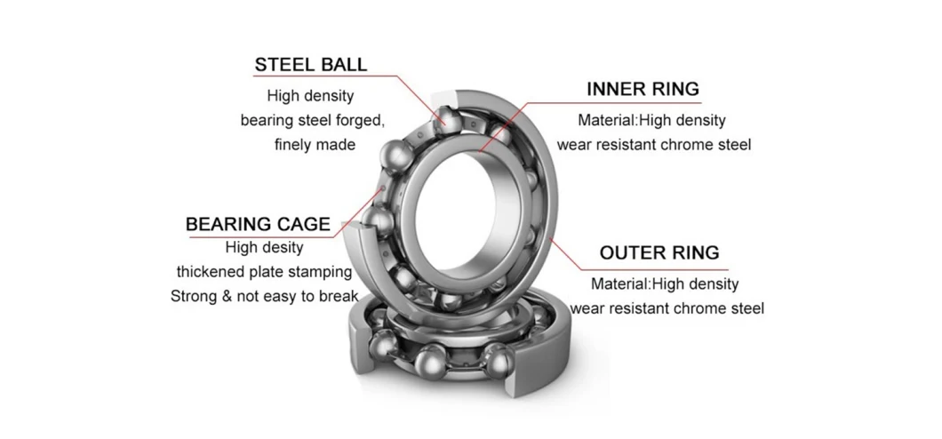 6311 Deep Groove Ball Bearing Clutch Bearing One Way Bearing Auto Parts Bearing Motor Cycle Spare Parts Bearing Motorcycle Parts Bearing Machinery Bearing