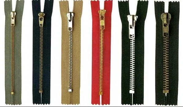Metal /Brass /Alu Zipper, One Ways Open End Metal Zipper for Garments
