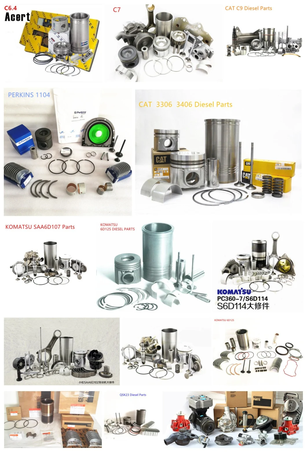 China Supply Diesel Engine Parts Crankshaft Bearing for Mf240 Trractor Parts 3.152 Engine Ref No 68084