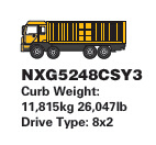 XCMG Official 8X2 240HP Tractor/Dump/Cargo/Heavy-Duty Stake Trucks